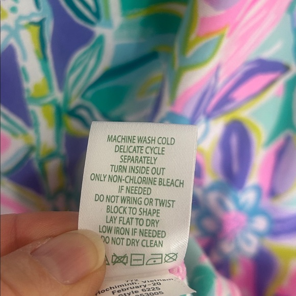 LILLY PULITZER Ophelia It Was All a Dream Jersey Knit 3/4 Sleeve Dress Size XS - Picture 14 of 15